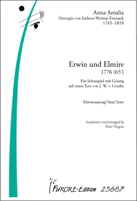 Furore Edition Erwin und Elmire Klavierauszug Oper Goethe Vocal Score