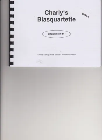 Studio-Verlag Rudi Seifert Charly Blasquartette Noten 2. Stimme B B-Ware