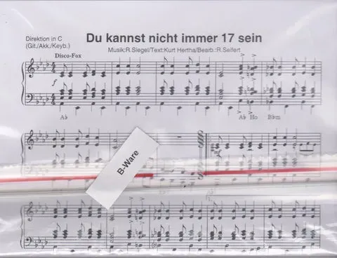 Studio-Verlag Rudi Seifert Du kannst nicht immer 17 sein Oldie Kleine Blasmusik B-Ware