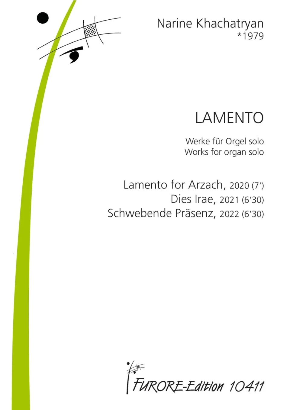 Furore Edition Lamento: 3 works for organ solo Orgelnoten