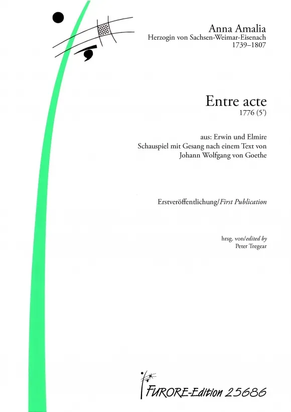 Furore Edition Entre-Act aus Erwin und Elmire Orchesterpartitur