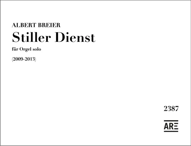 Are Musik Verlag Stiller Dienst Orgelnoten 2009-2013
