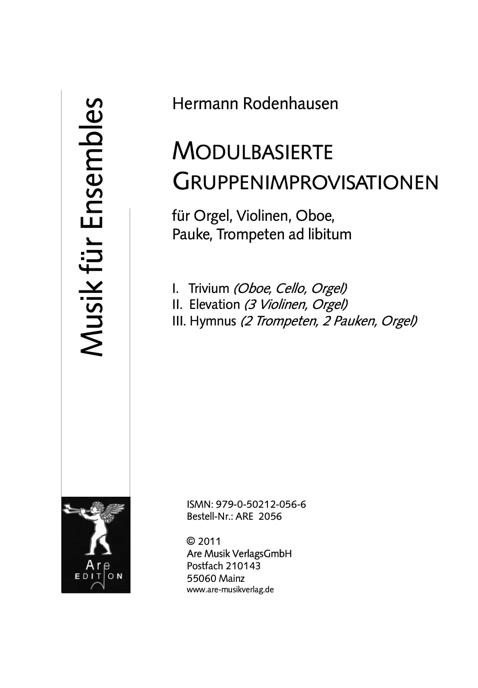 Are Musik Verlag Rodenhausen Gruppenimprovisationen Orgel Ensemble Noten