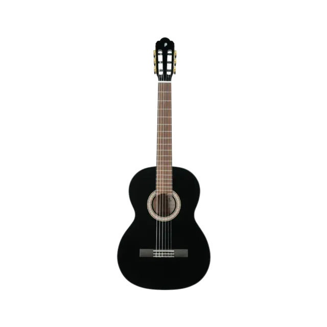 Paul Beuscher Primera 4/4 Gitarre schwarz glänzend