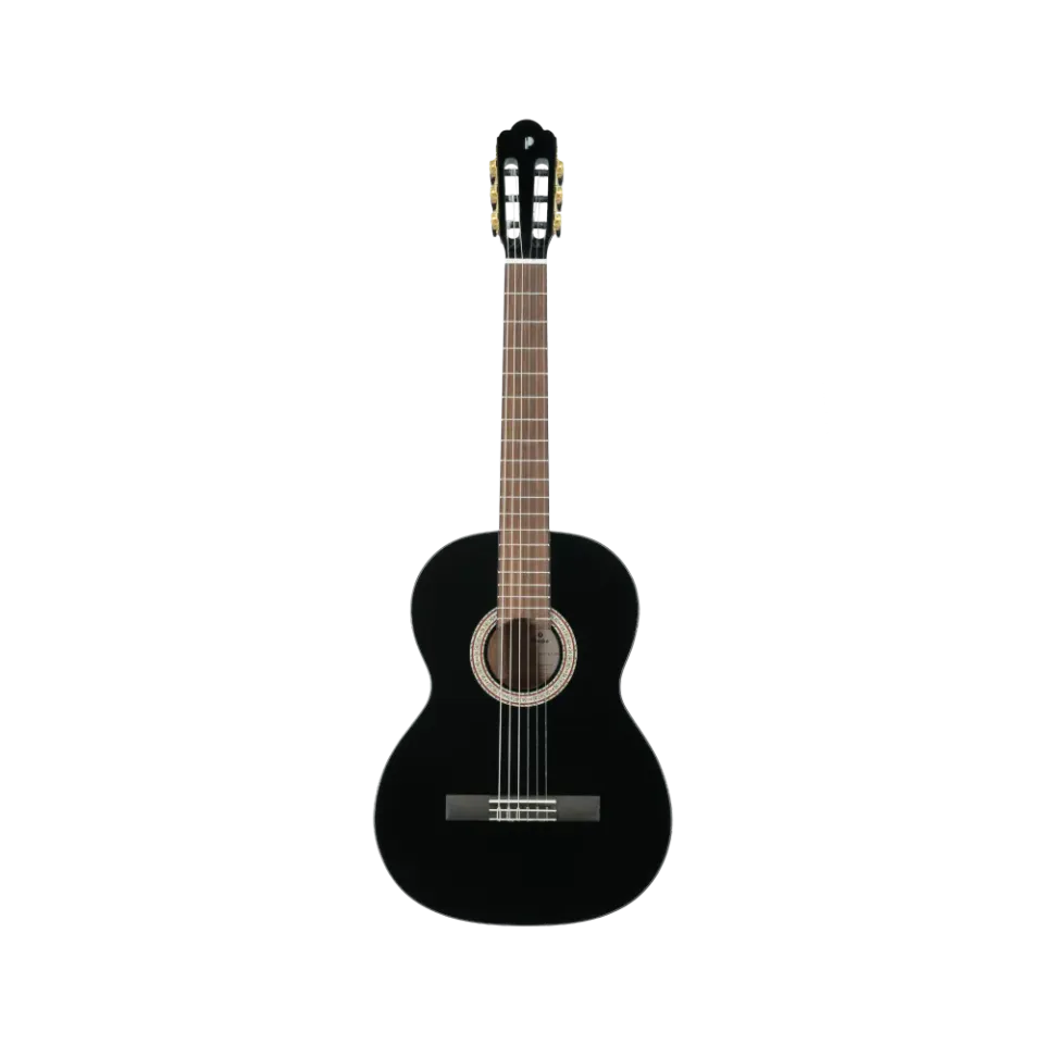 Paul Beuscher Primera 4/4 Gitarre schwarz glänzend