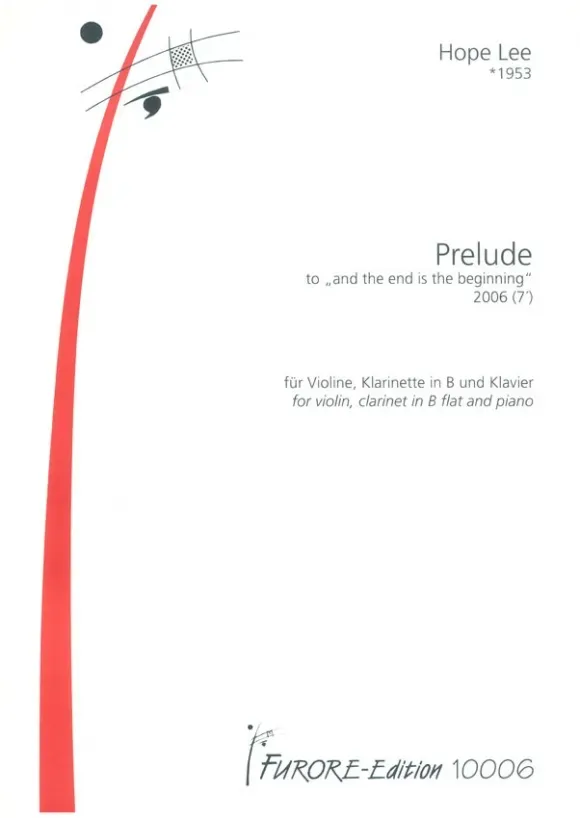 Furore Edition Prelude Trio Partitur Violine Klarinette