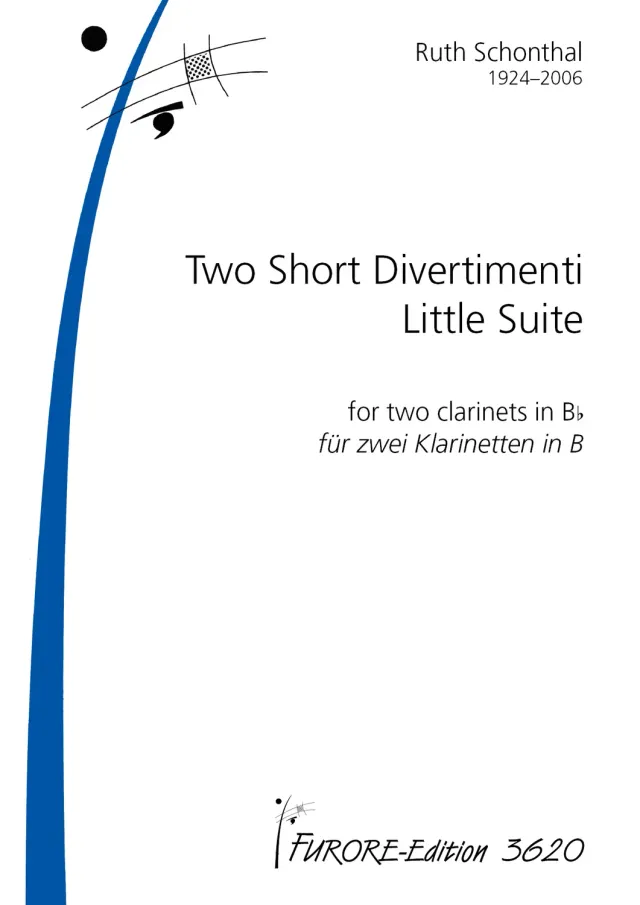 Furore Edition Two short Divertimenti Partitur 2 Klarinetten