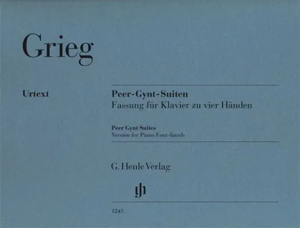 Henle Grieg Peer Gynt Suiten Noten Klavier 4-händig Urtext