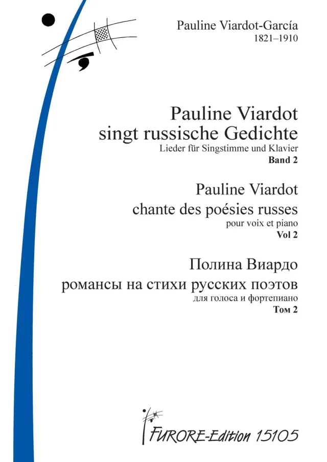 Furore Edition Pauline Viardot sings Russian poems Volume 2 Lieder für Stimme und Klavier