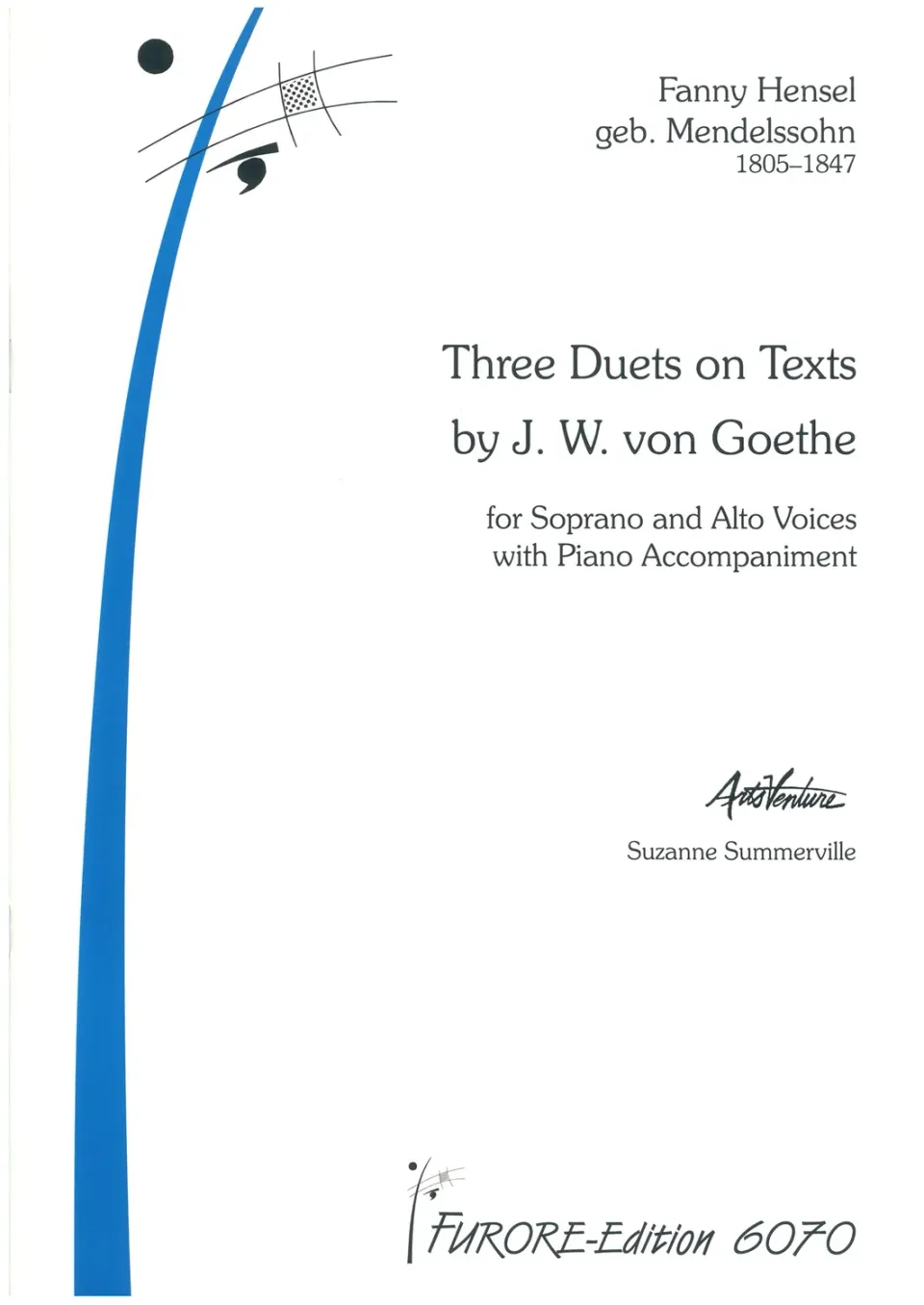 Furore Edition 3 Goethe Duets Gesangsnoten S/A Klavier schwer