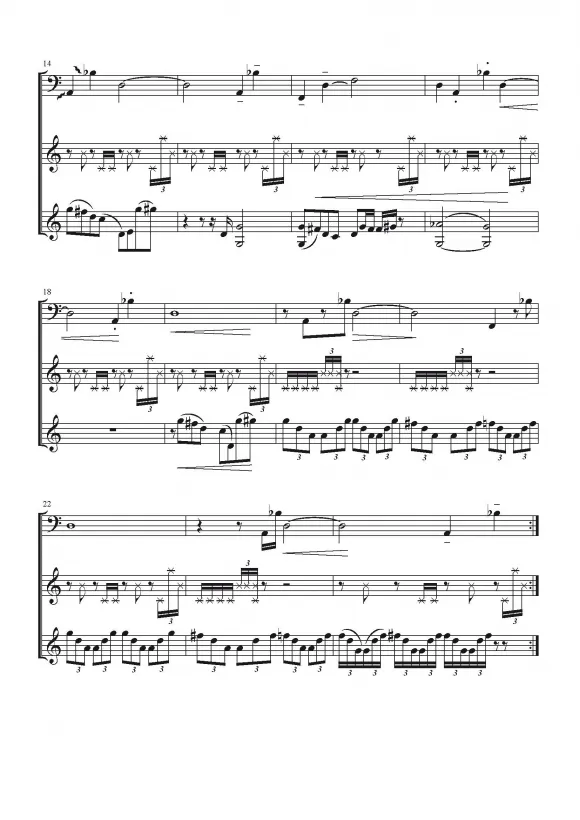 Furore Edition Der Zeitkönig op. 37 Trio Noten Partitur Stimmen
