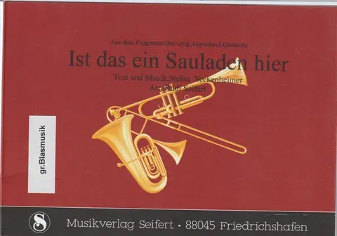 Studio-Verlag Rudi Seifert Ist das ein Sauladen hier Blasmusik B-Ware