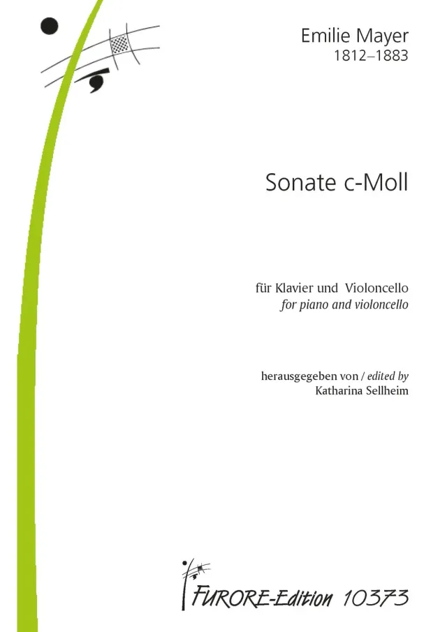 Furore Edition Sonate c-Moll Noten Cello Klavier Erstausgabe
