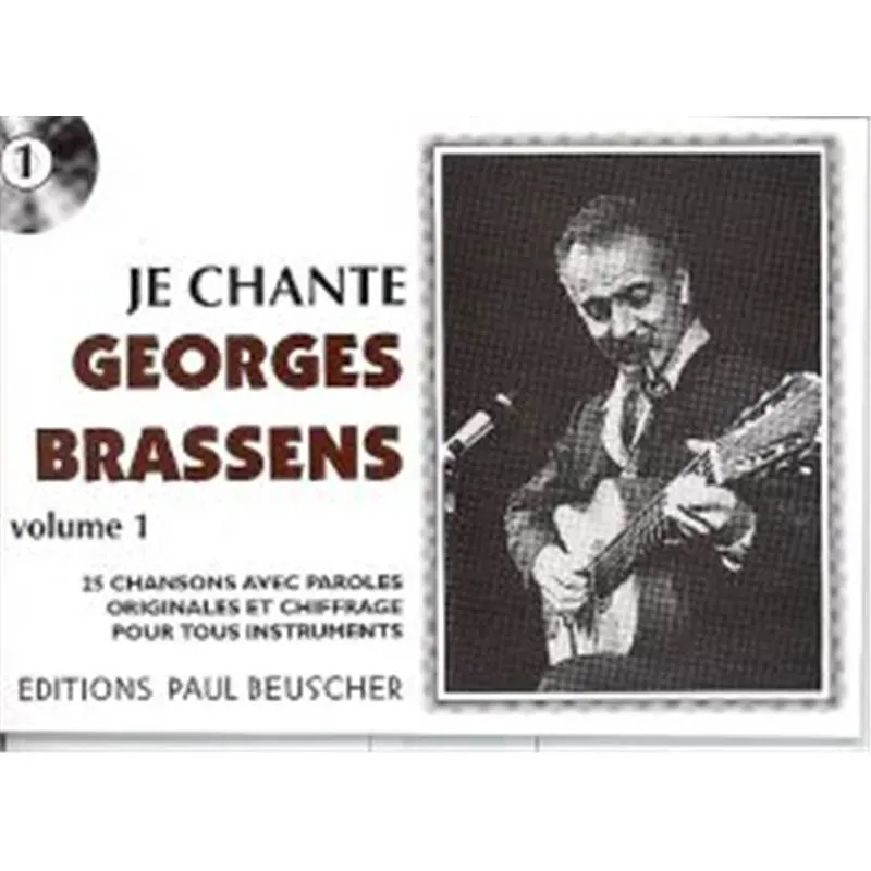 Paul Beuscher Je chante Brassens Gesangnoten