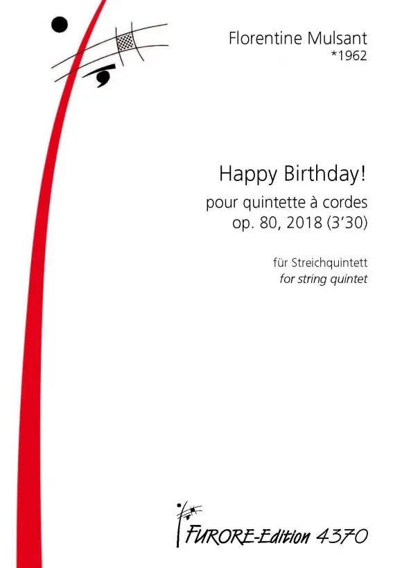 Furore Edition Happy Birthday! op. 80 Streichquintett Partitur und Stimmen