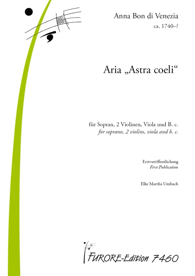 Furore Edition Astra Cœli Arie Noten Partitur und Stimmen