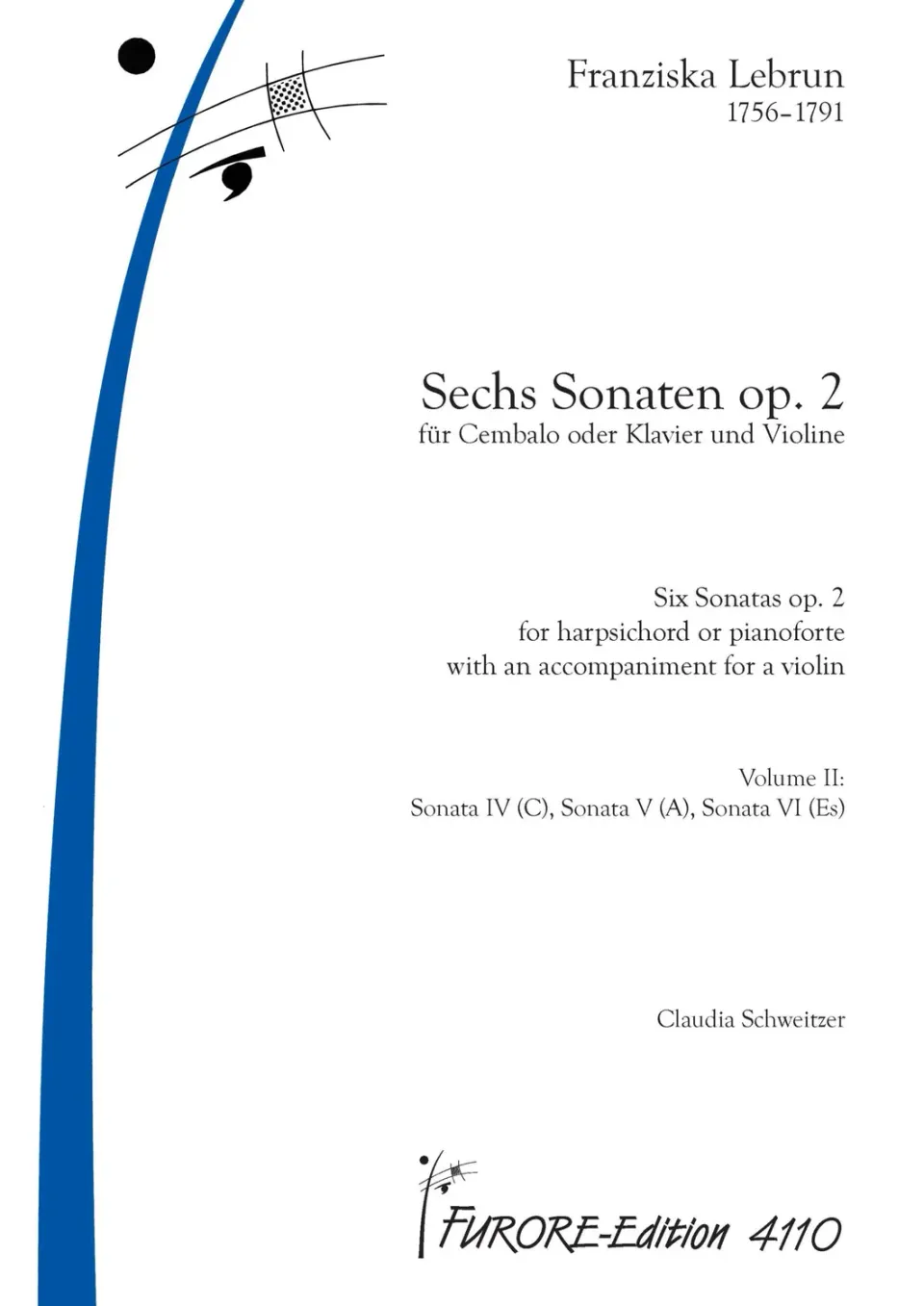 Furore Edition Sonaten op. 2 Vol. II Noten Violine Klavier