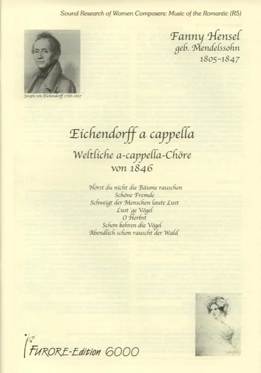 Furore Edition Eichendorff a cappella Chorpartitur Hensel