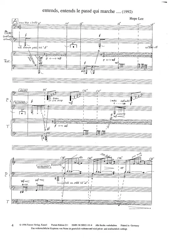 Furore Edition entends Noten Klavier Tonband schwierig