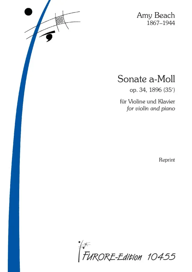 Furore Edition Beach Sonate a-moll op. 34 Violine Klavier