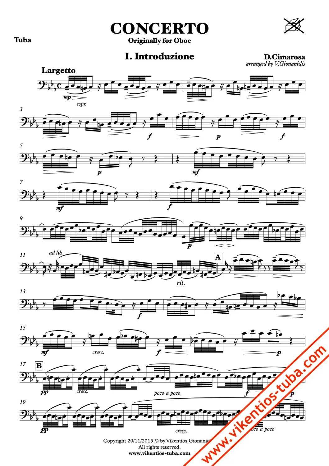 Vikentios Gionanidis Concerto Noten