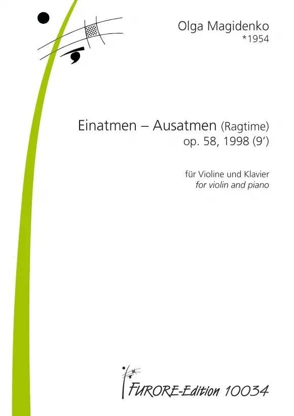 Furore Edition Einatmen Ausatmen op. 58 Violine Klavier