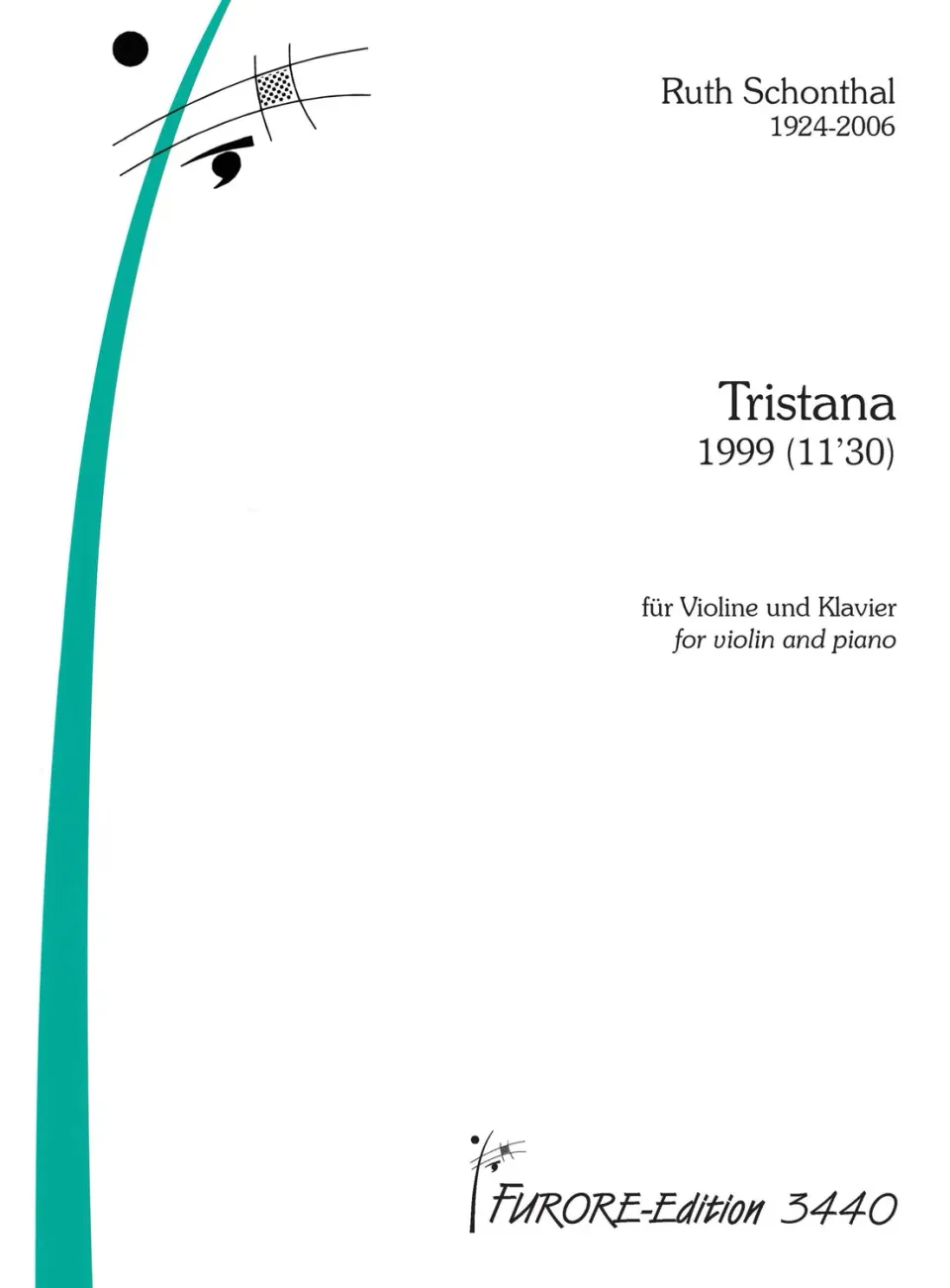 Furore Edition Tristana für Violine und Klavier (1999) Noten