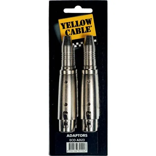 Yellow Cable AD23 Adapter Klinke XLR 2 Stück