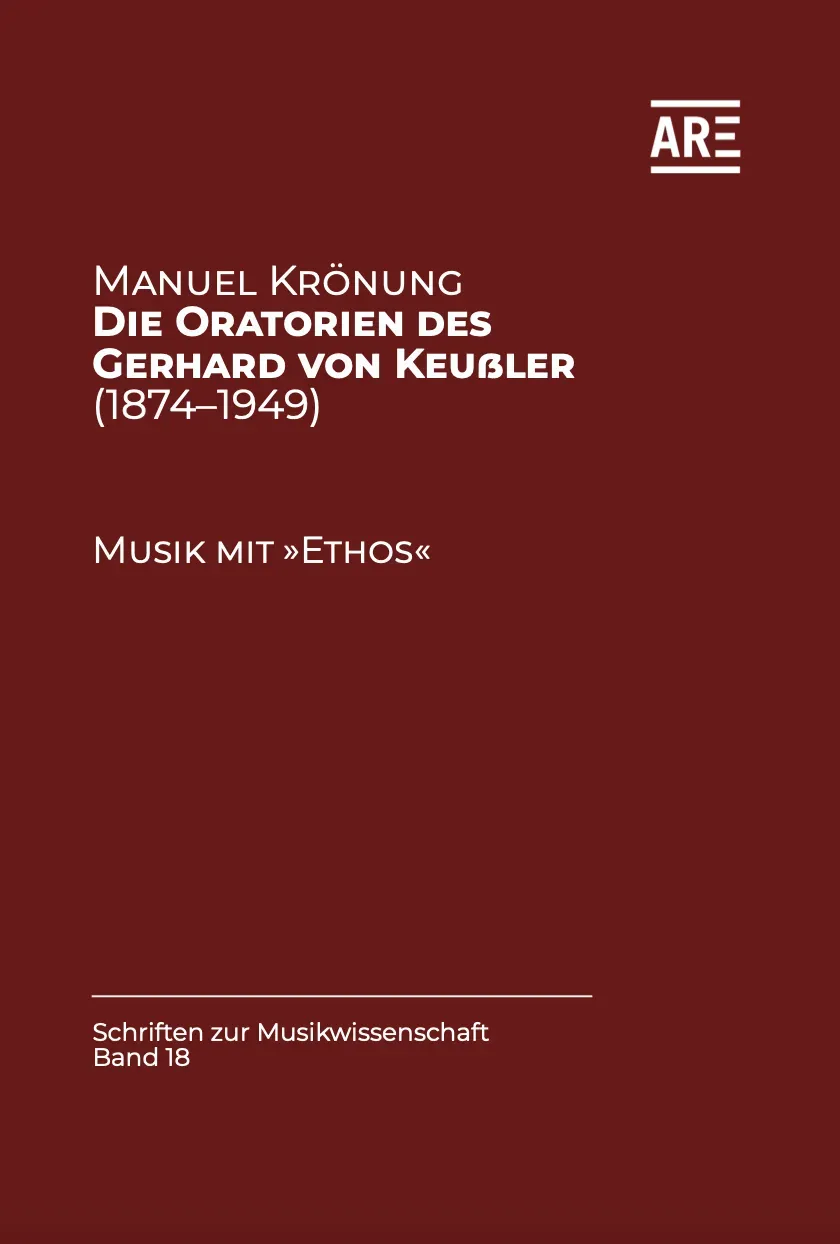 Are Musik Verlag Krönung Oratorien Keußler Buch