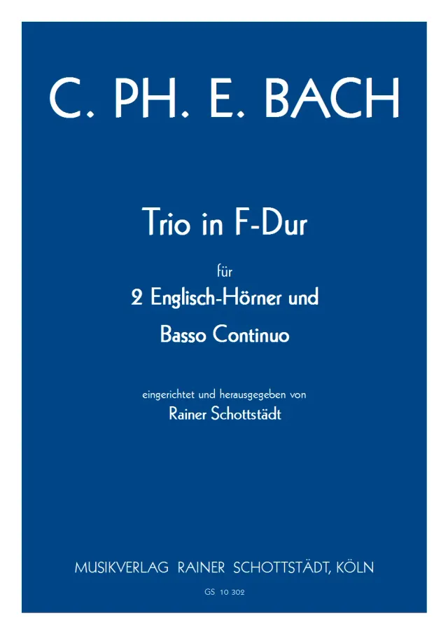 Musikverlag Rainer Schottstädt Trio F-dur Trio für zwei Oboen