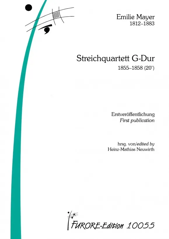 Furore Edition Mayer Streichquartett G-Dur Partitur Stimmen