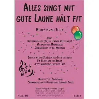 Studio-Verlag Rudi Seifert Alles singt mit Medley Noten kleine Blasmusik
