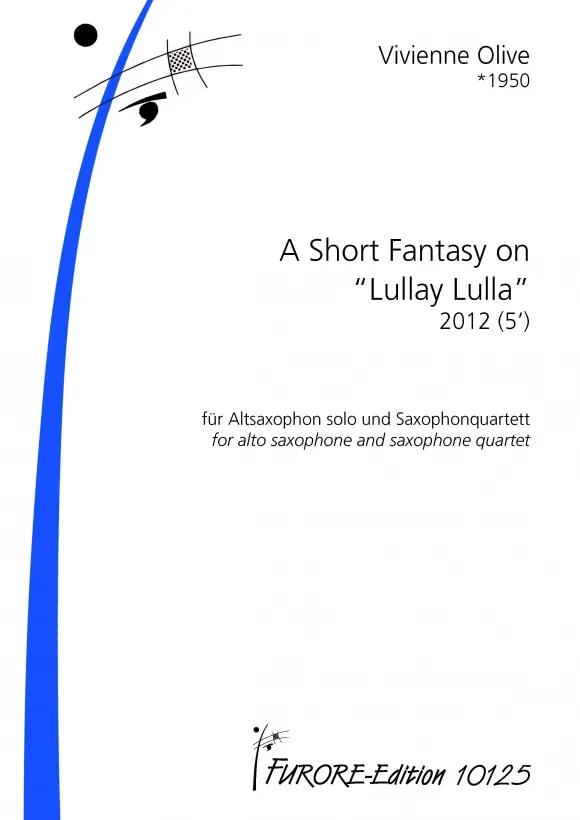 Furore Edition A Short Fantasy on “Lullay Lulla” Noten für Altsaxophon