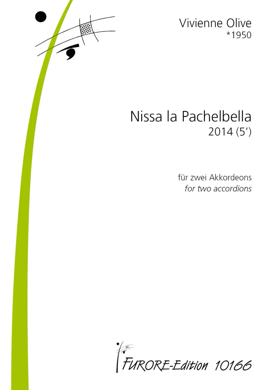 Furore Edition Nissa la Pachelbella Duo Noten Kanon