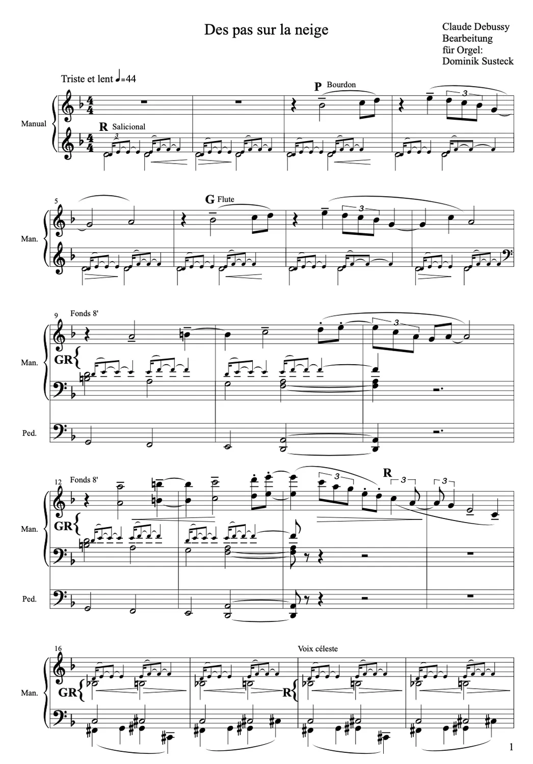 Are Musik Verlag Debussy Preludes Orgelnoten Susteck Are 3037