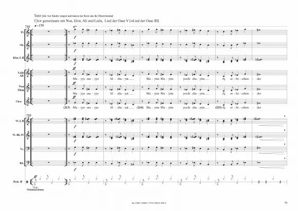 Furore Edition Oasis op. 71 Kinderoper Partitur Originalversion