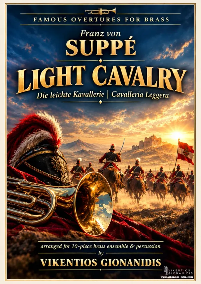 Vikentios Gionanidis Light Cavalry Suppé Noten Blechbläser 10er