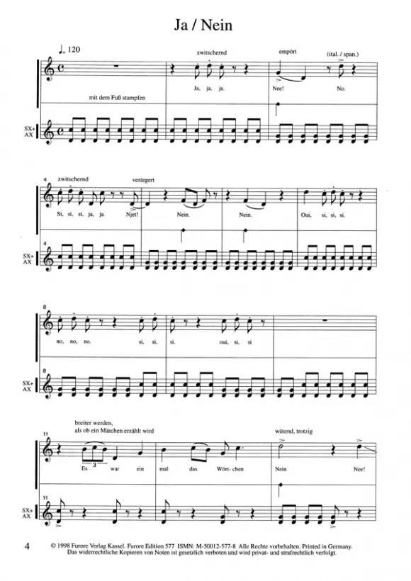 Furore Edition Vom Liebhaben Noten Kinderchor Perkussion