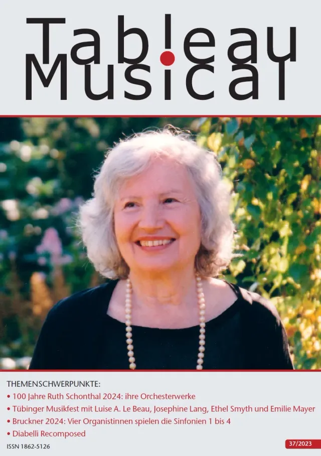 Furore Edition Tableau Musical 37 Herbst 2023 Zeitschrift