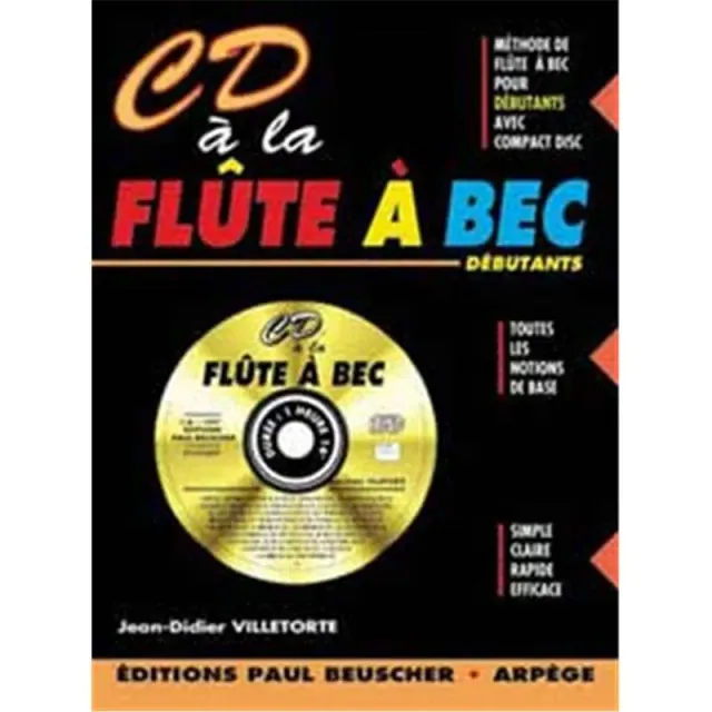 Paul Beuscher CD à la Flûte à Bec Villetorte Noten Blockflöte