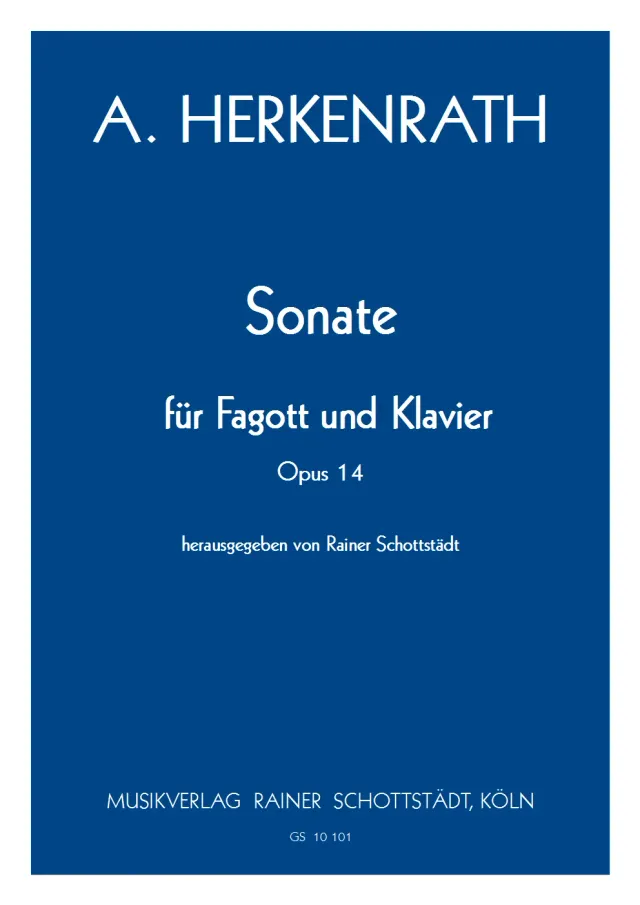Musikverlag Rainer Schottstädt Sonate op.14 Noten für Fagott und Klavier