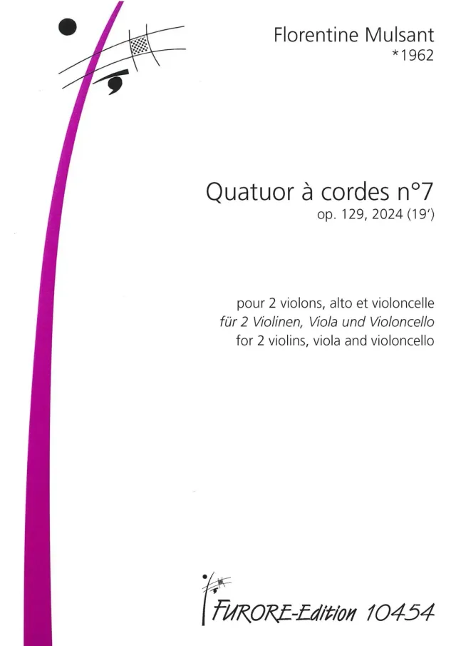 Furore Edition Quatuor à cordes n°7 op.129 Noten Streichquartett