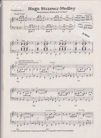 Studio-Verlag Rudi Seifert Hugo Strasser-Medley Noten B-Ware