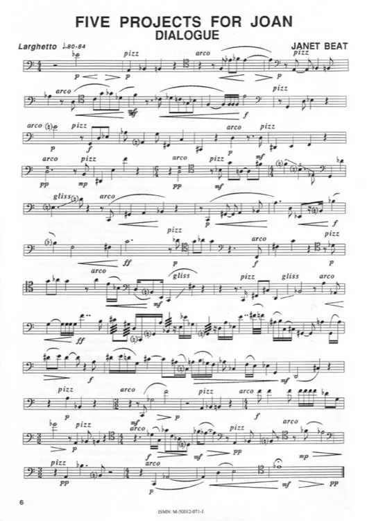 Furore Edition Five Projects for Joan Violoncello Noten