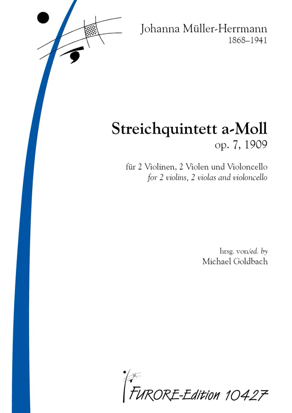 Furore Edition Streichquintett a-Moll op.7 Noten Stimmen