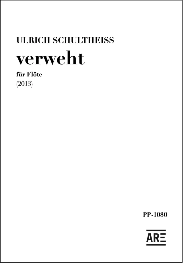 Are Musik Verlag Schultheiss verweht Noten