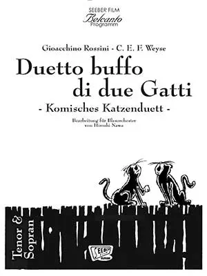 Seeber Film Verlag Duetto buffo di due Gatti Noten Blasorchester