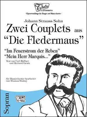 Seeber Film Verlag Zwei Couplets Fledermaus Noten Blasorchester Sopran